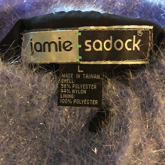 L JAMIE SADOCK LINED SWEATER LAVENDER TEDDY - Picture 6 of 7